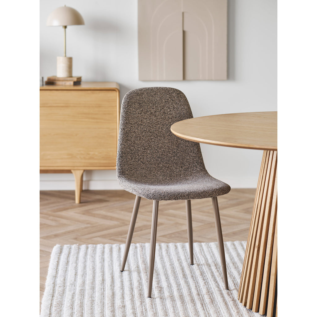 Stockholm Eetkamerstoel - Lichtbruin, lichtbruine poten HN1300 (set van 2)