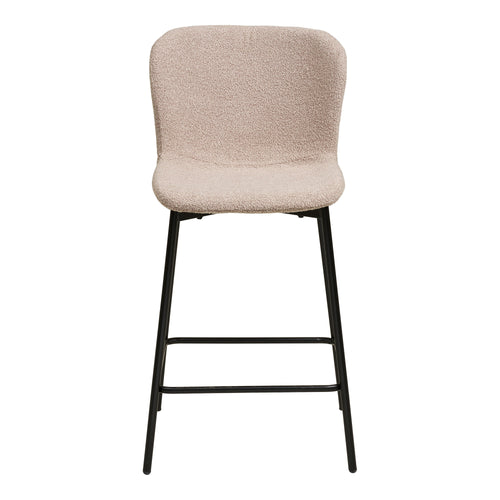Maceda Counterstoel - Bouclé, beige, zwarte poten HN1239 (set van 2) - Noël Home