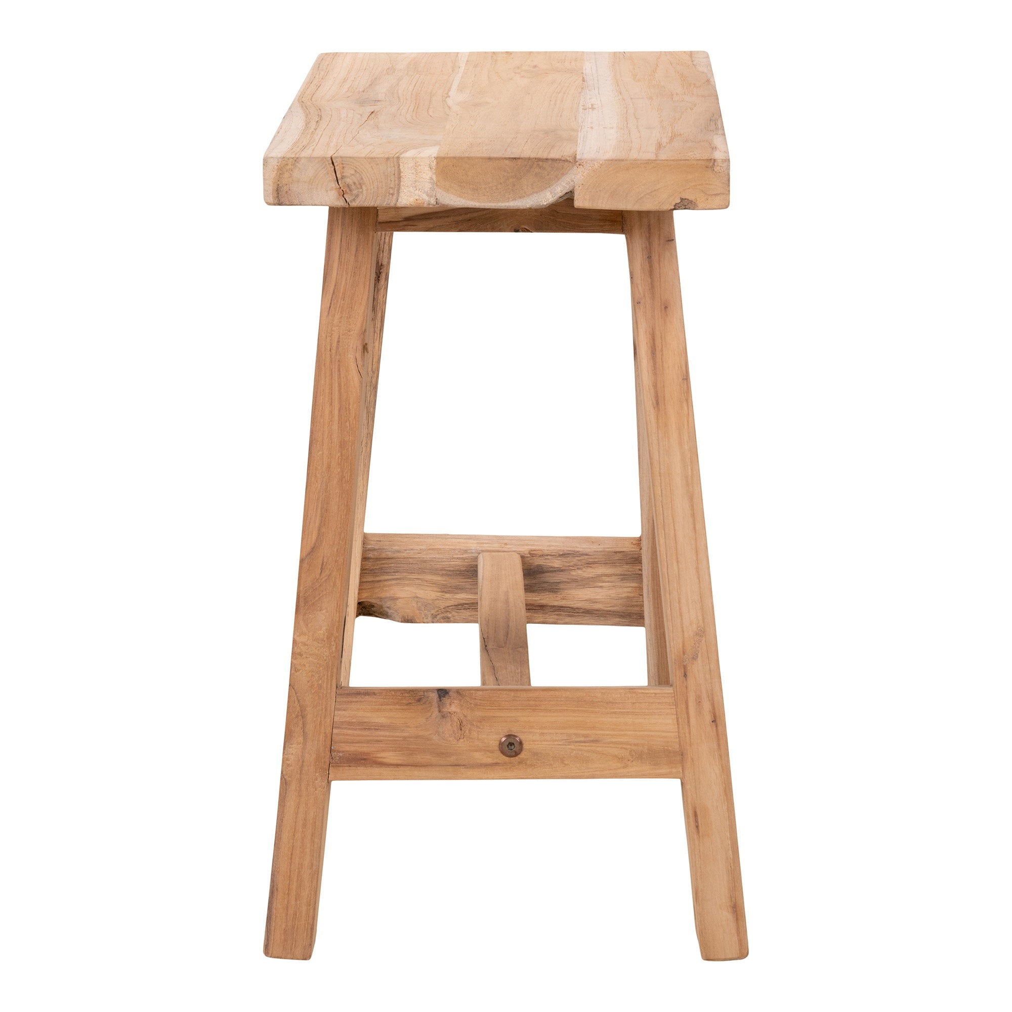 Barcelona Bankje - Teak, naturel 50x25x45 cm
