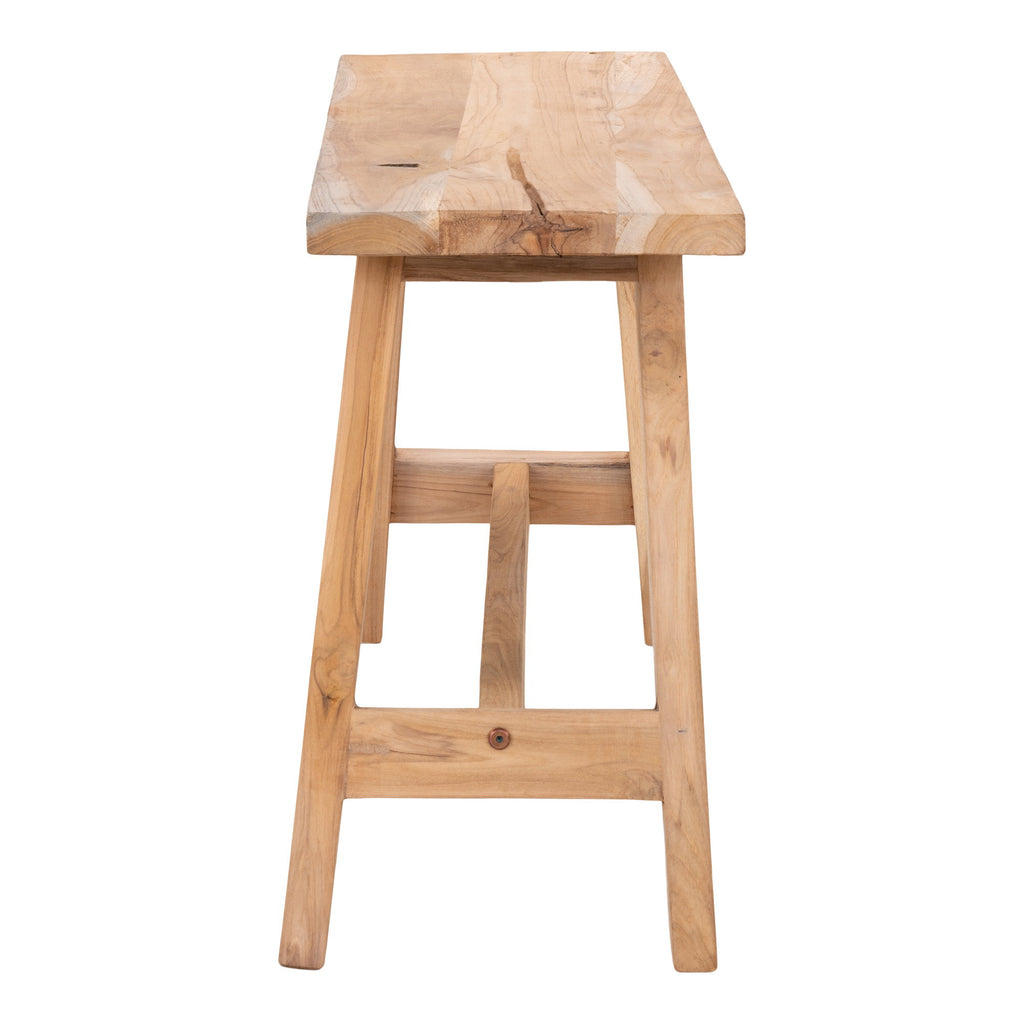 Barcelona Bank - Bank, teakhout, naturel 90x25x45 cm