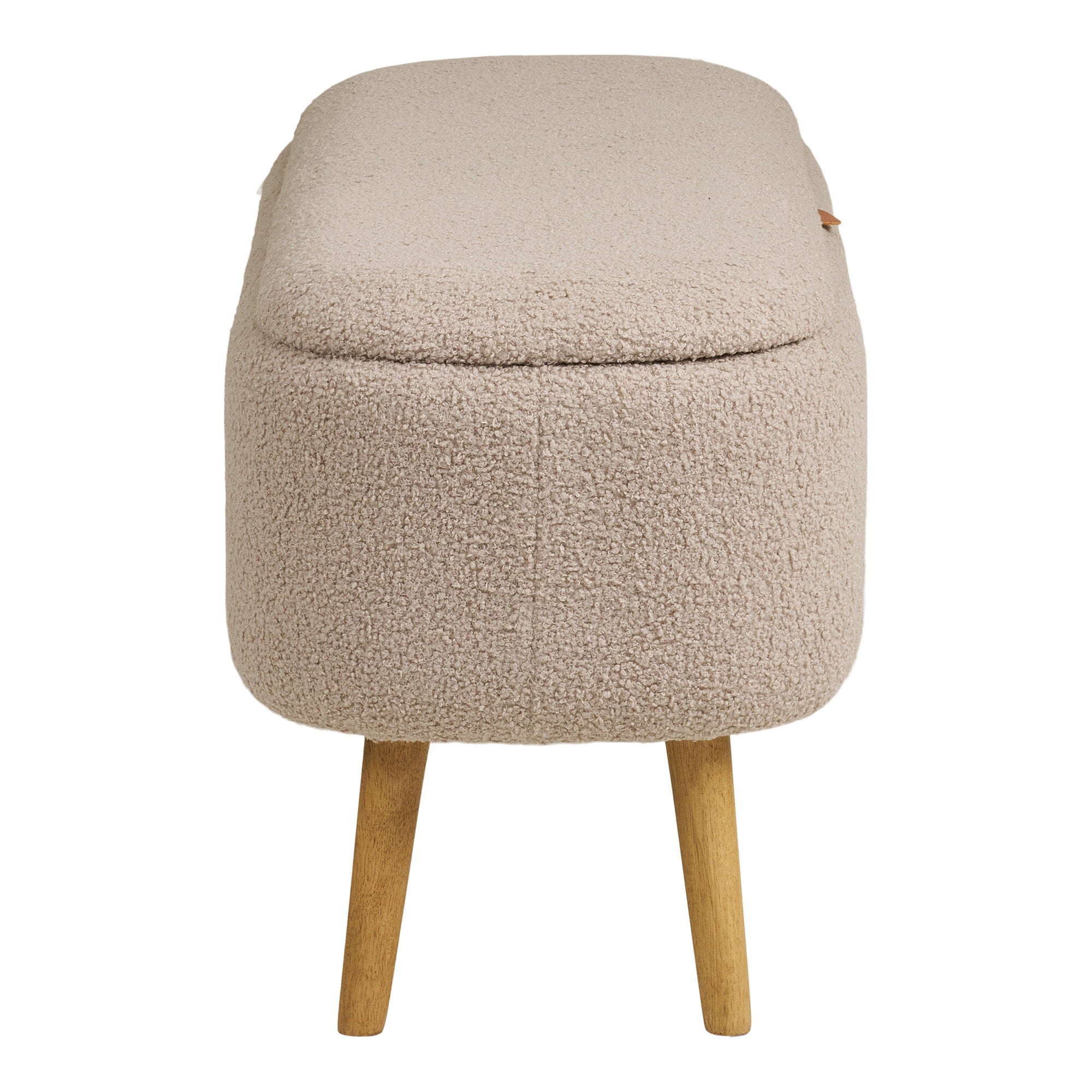Harlow Opbergbank - Bouclé, beige 95x37x45 cm, HN1063
