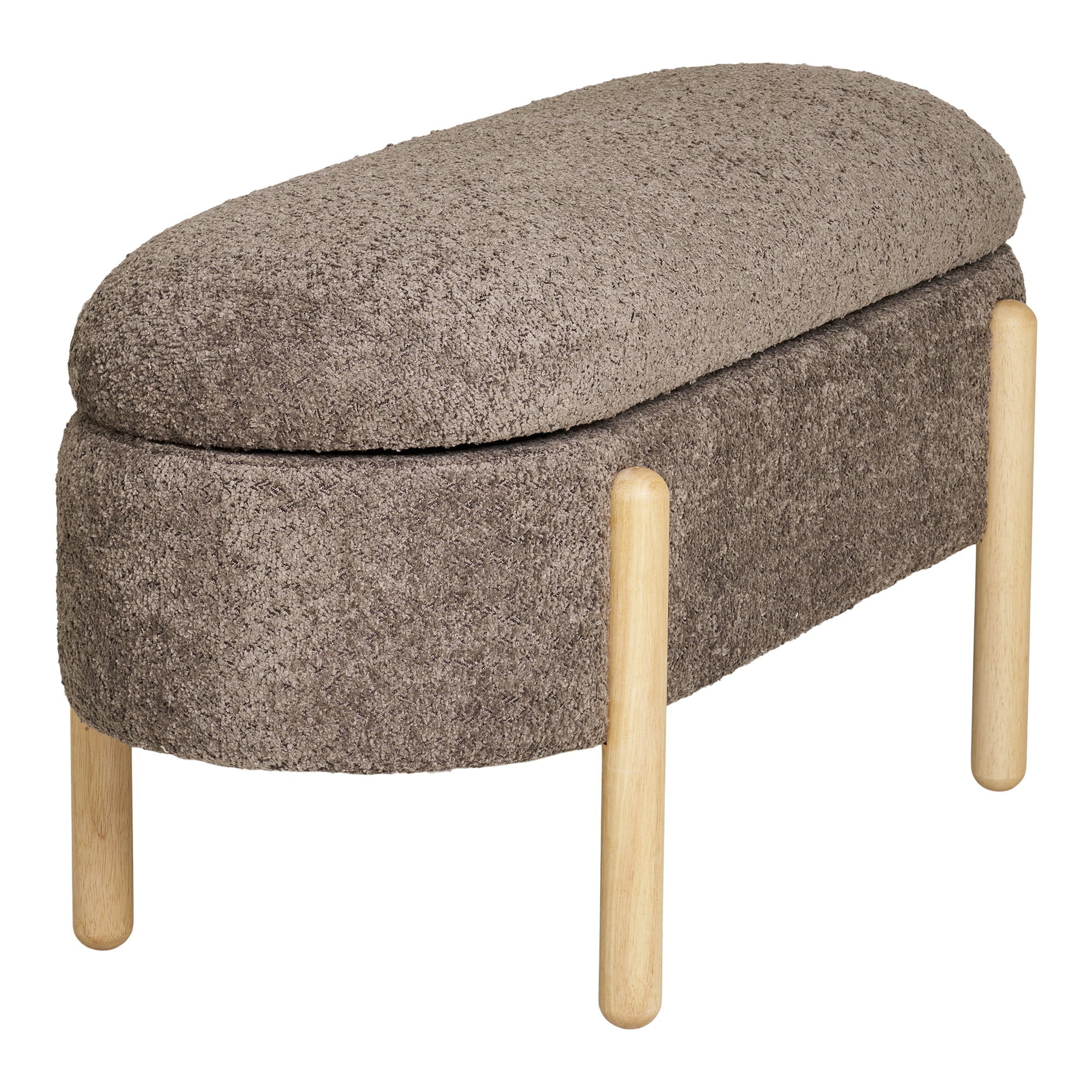 Branca Opbergbank - Bruin/naturel 97x40x48 cm, HN1237