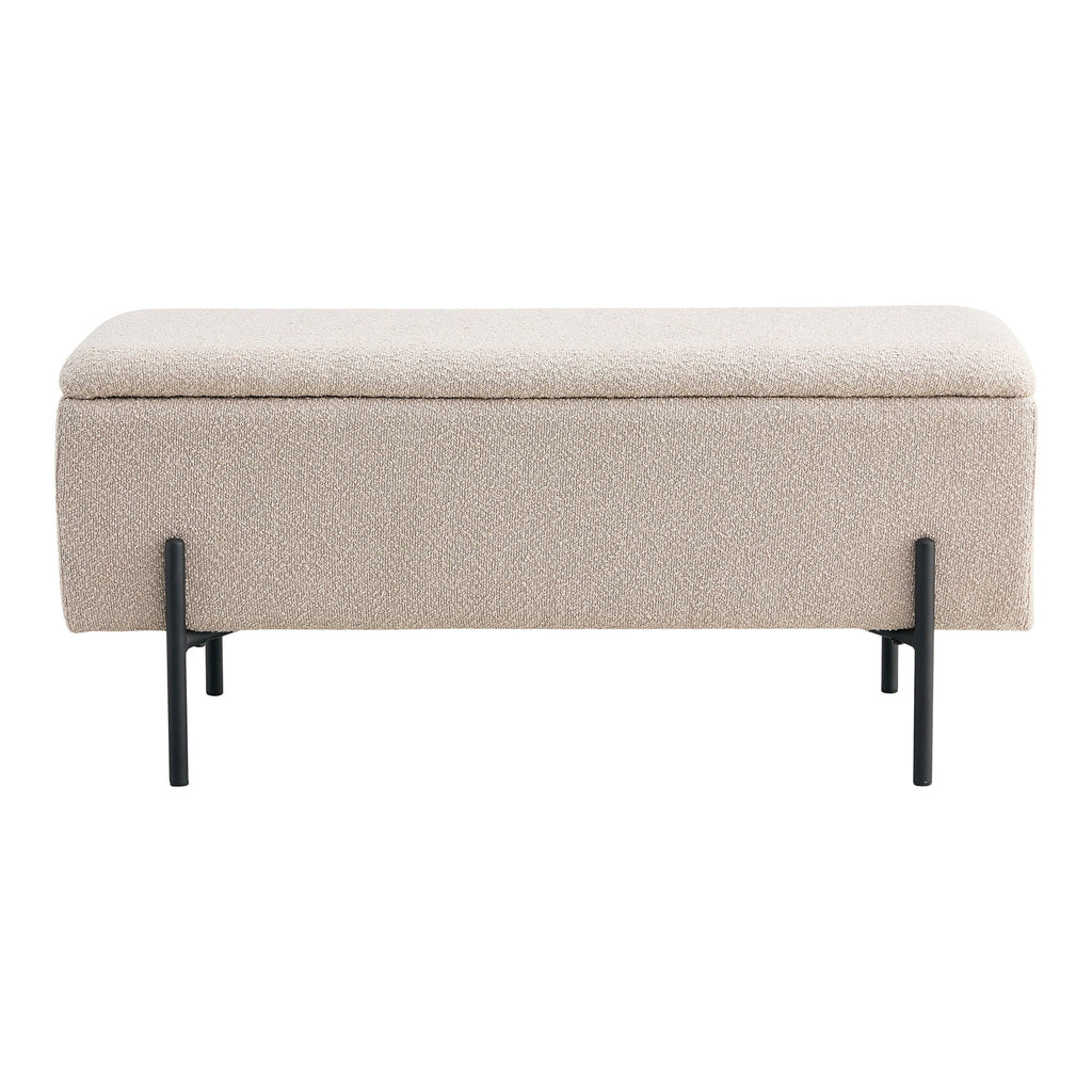 Watford Opbergbank - Opbergbank, bouclé, beige 95x36,5x43 cm, HN1233