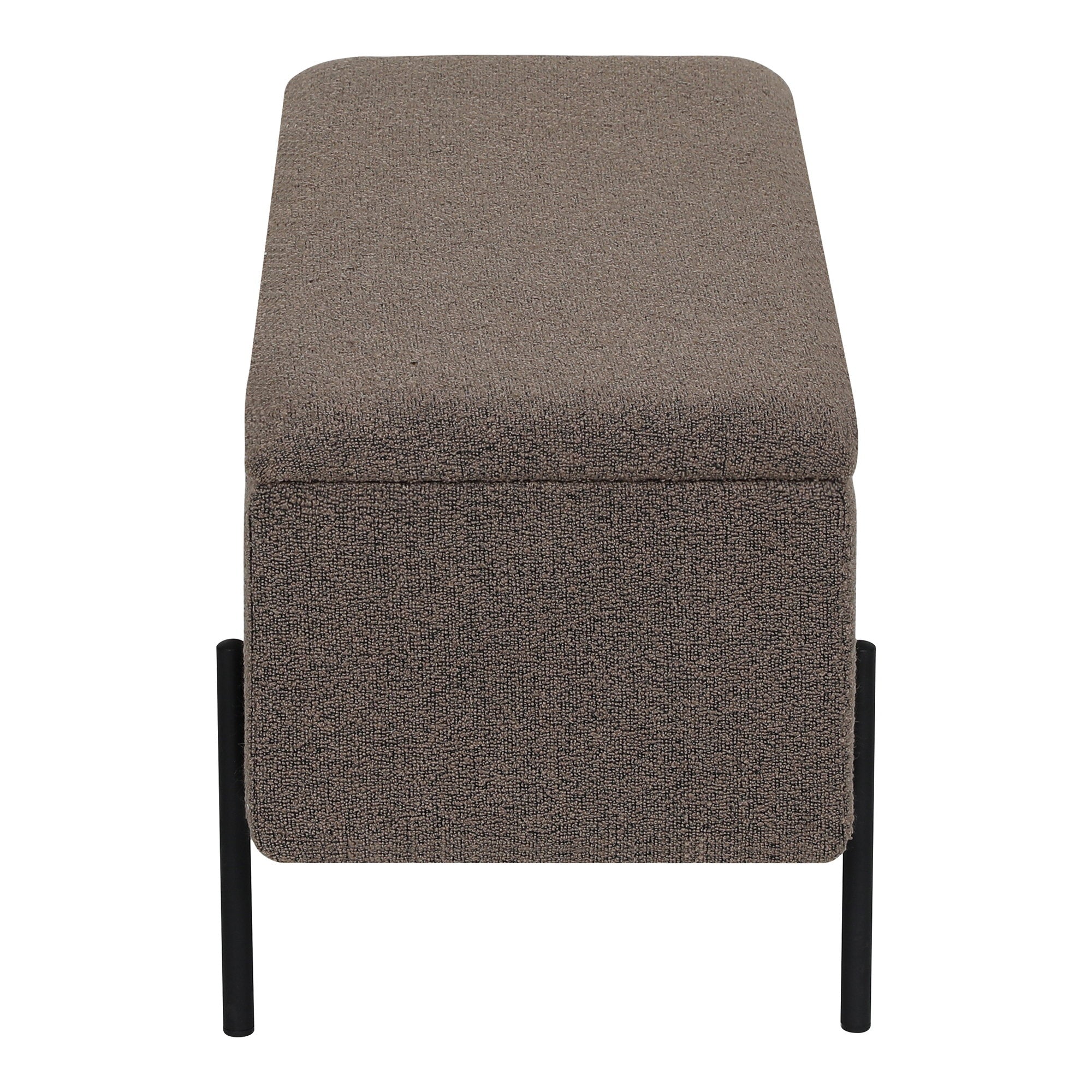 Watford Opbergbank - Opbergbank, bouclé, bruin 95x36,5x43 cm, HN1061