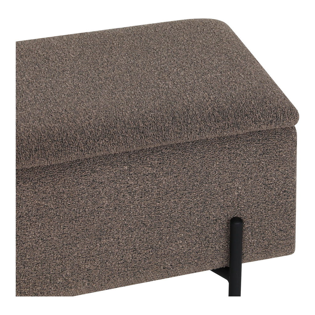 Watford Opbergbank - Opbergbank, bouclé, bruin 95x36,5x43 cm, HN1061
