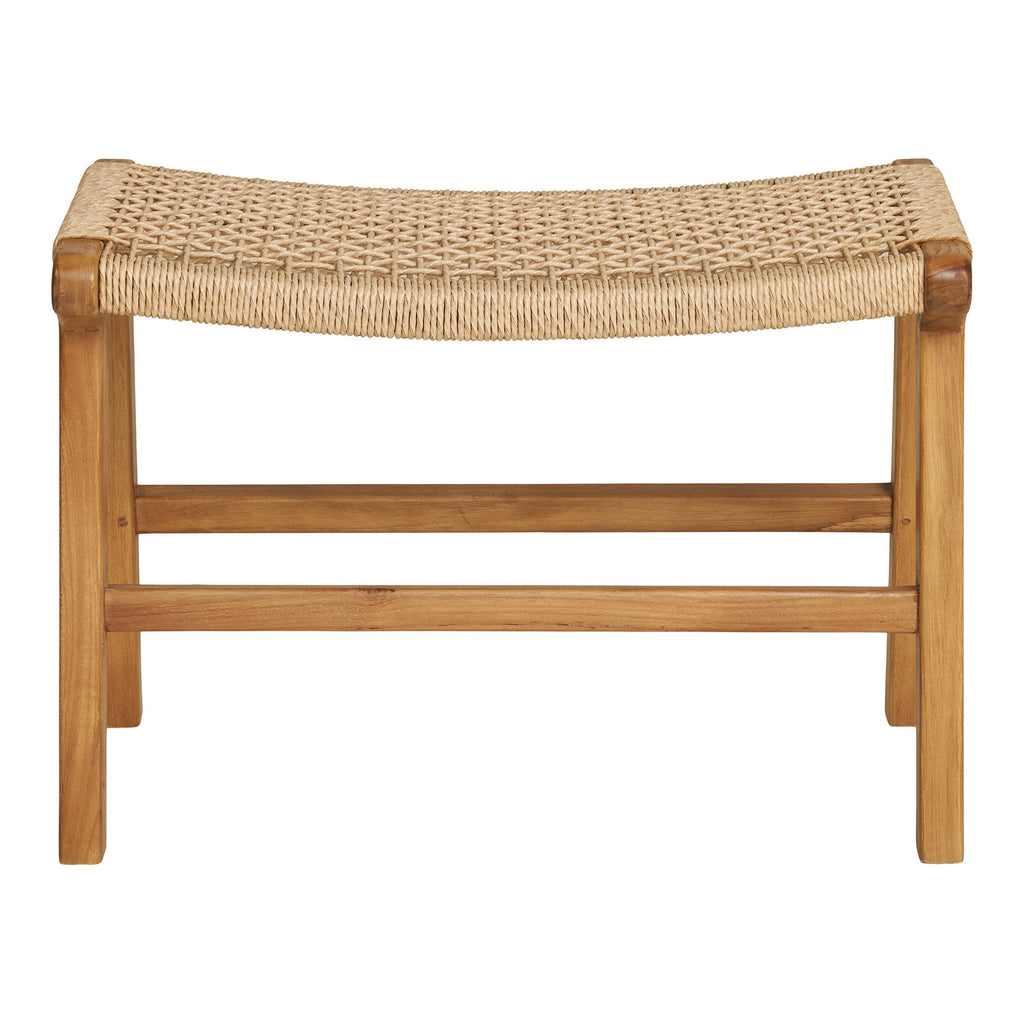 Derby Voetenbank - Teak, naturel 60x40x42 cm