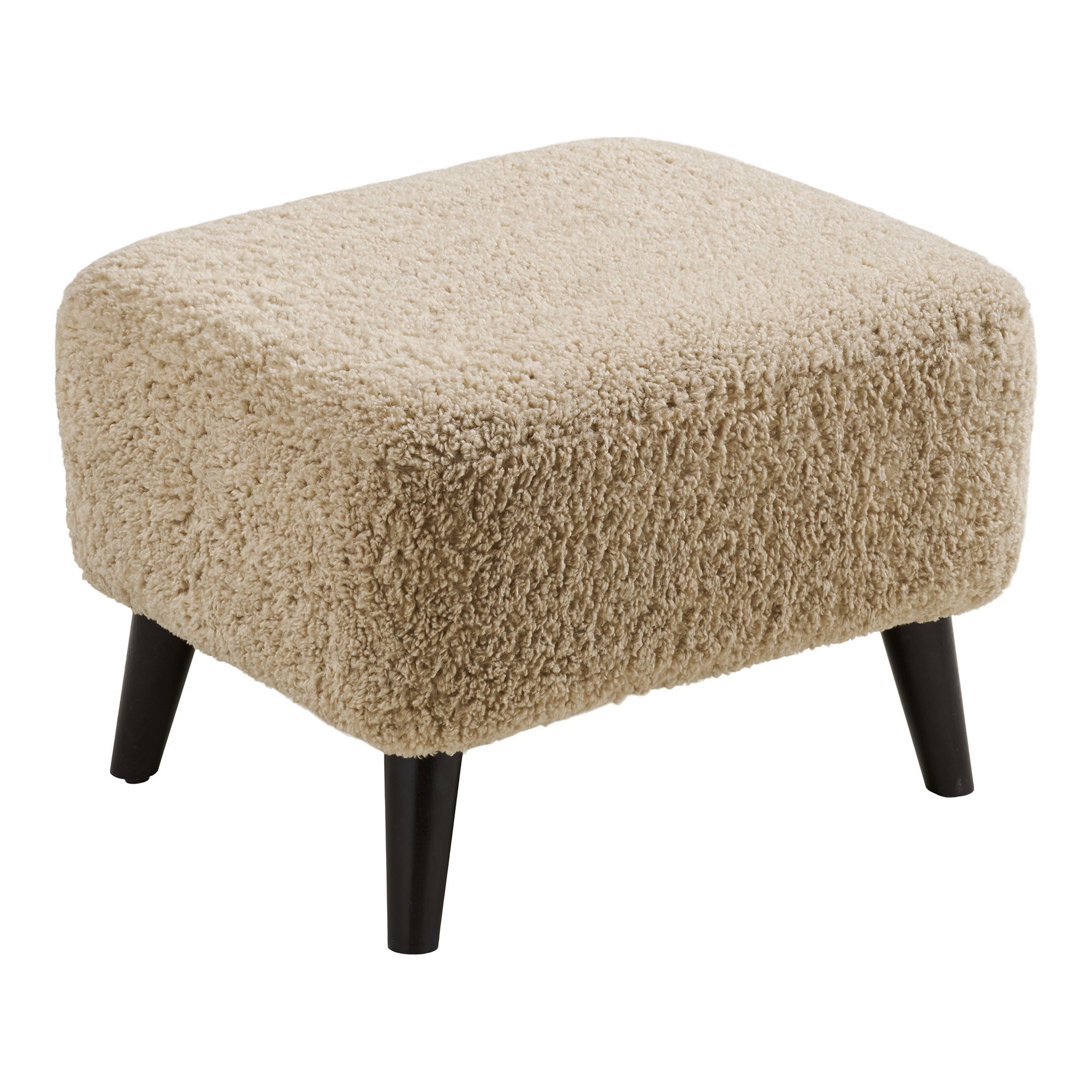 Lunaro Loungepoef - Loungepoef, lichtbruin, 42x54x39 cm, HN1265