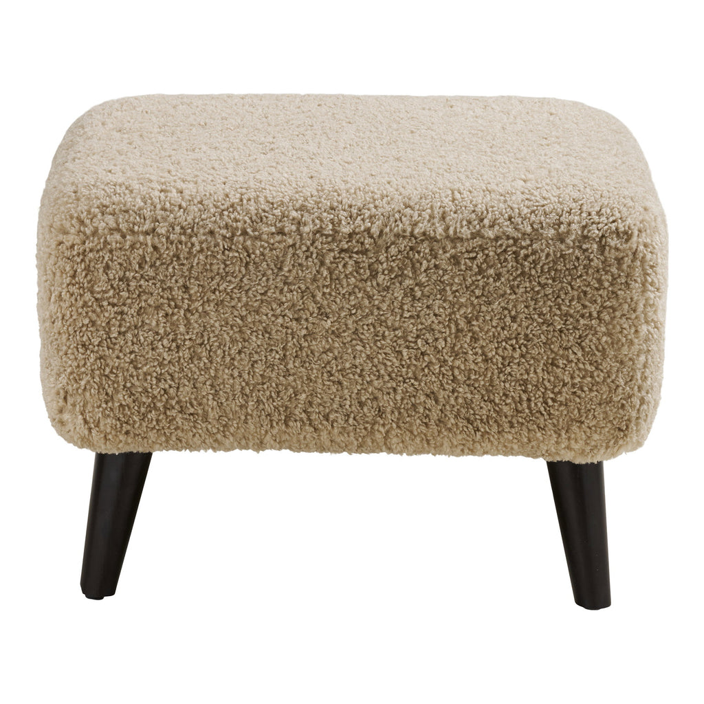 Lunaro Loungepoef - Loungepoef, lichtbruin, 42x54x39 cm, HN1265