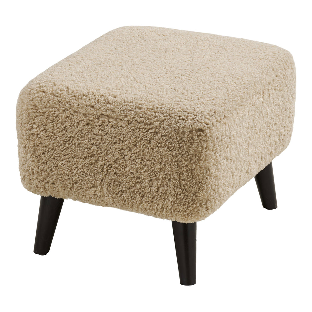 Lunaro Loungepoef - Loungepoef, lichtbruin, 42x54x39 cm, HN1265