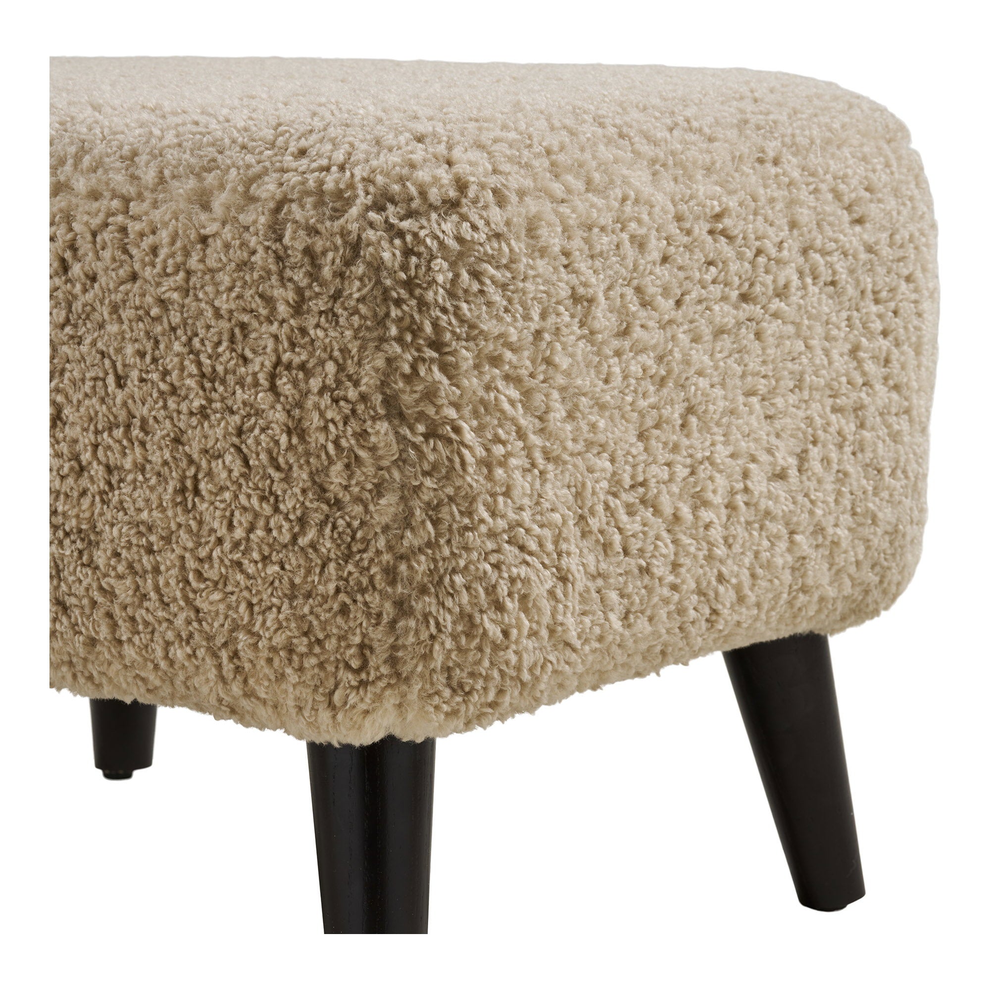 Lunaro Loungepoef - Loungepoef, lichtbruin, 42x54x39 cm, HN1265