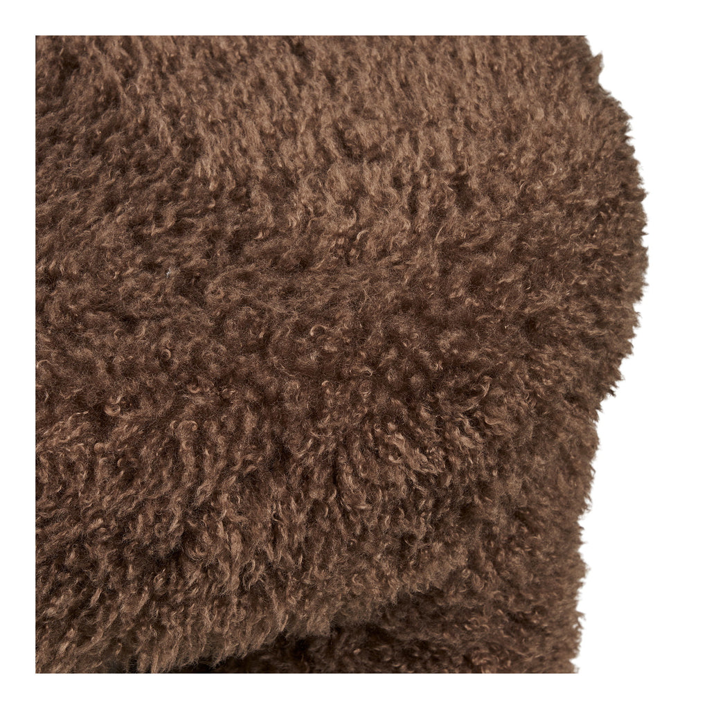 Gisborne Poef - Poef, bruin, ø42x38 cm, HN1355
