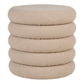 Brooklyn Poef - Met opbergruimte, bouclé, beige Ø44x44 cm, HN1242