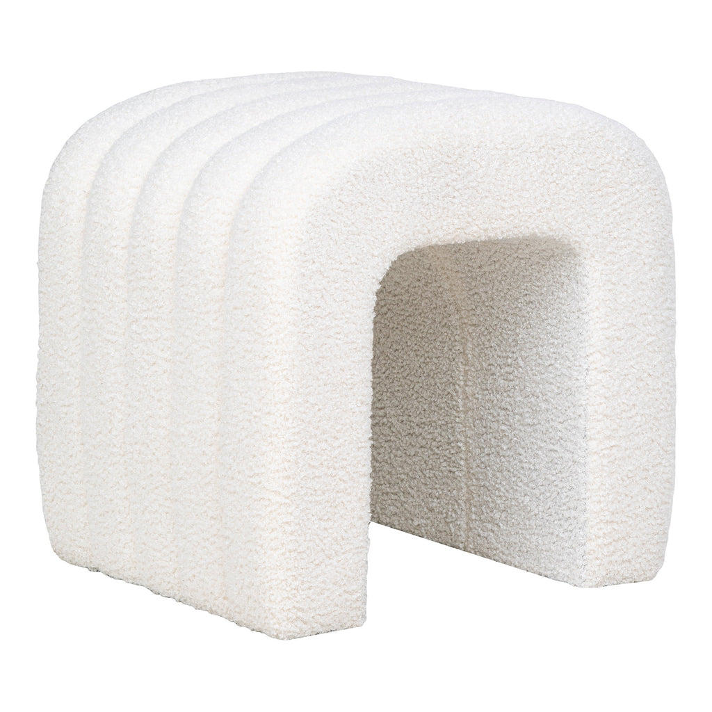 Colma Poef - Teddy, wit 42x41x36 cm, HN1234
