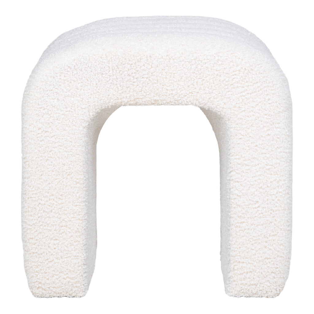 Colma Poef - Teddy, wit 42x41x36 cm, HN1234