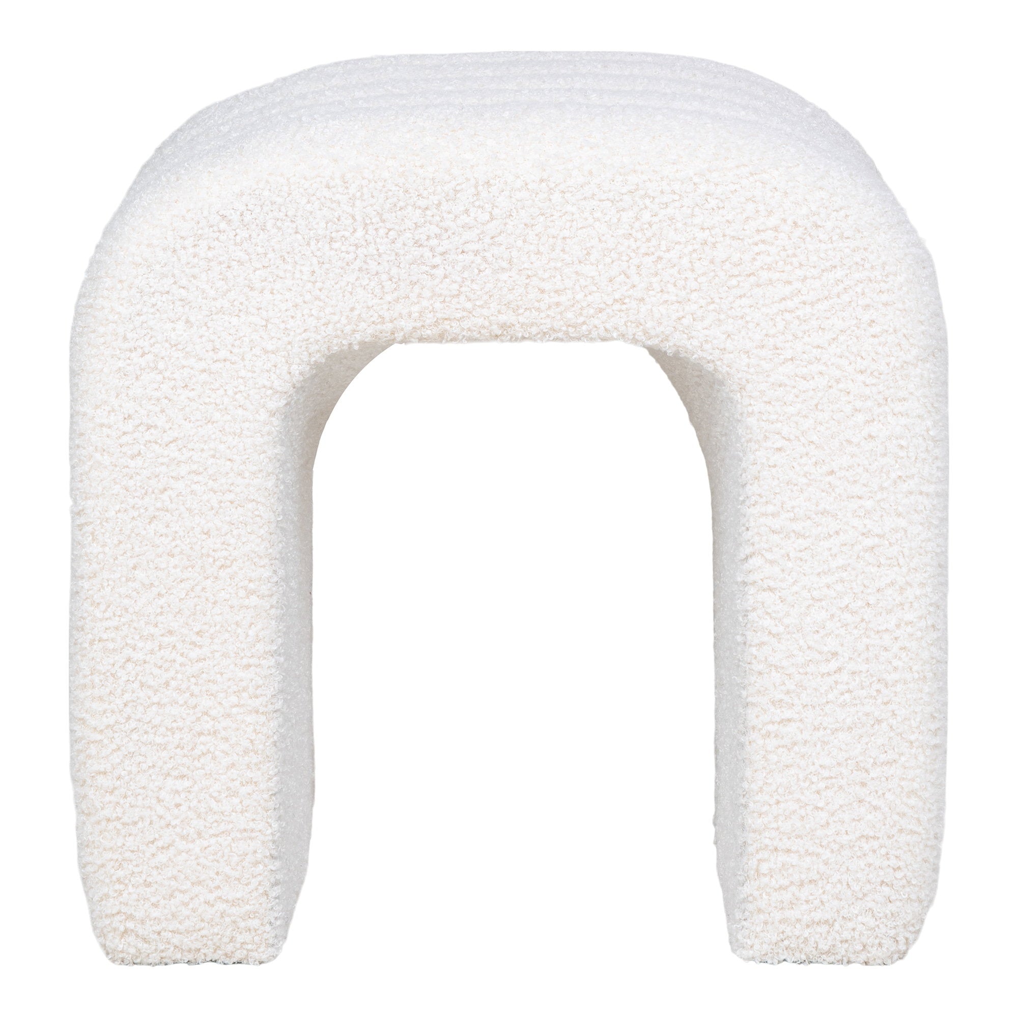 Colma Poef - Teddy, wit 42x41x36 cm, HN1234