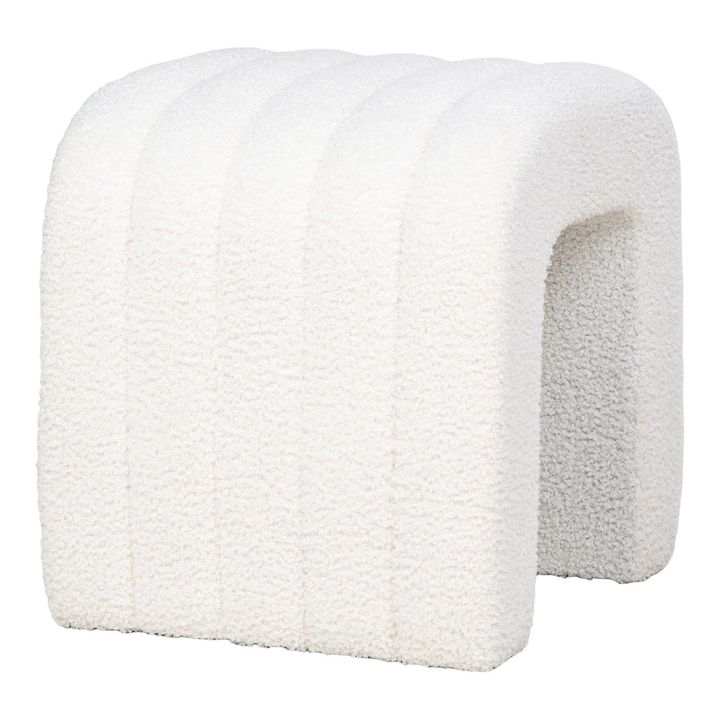 Colma Poef - Teddy, wit 42x41x36 cm, HN1234