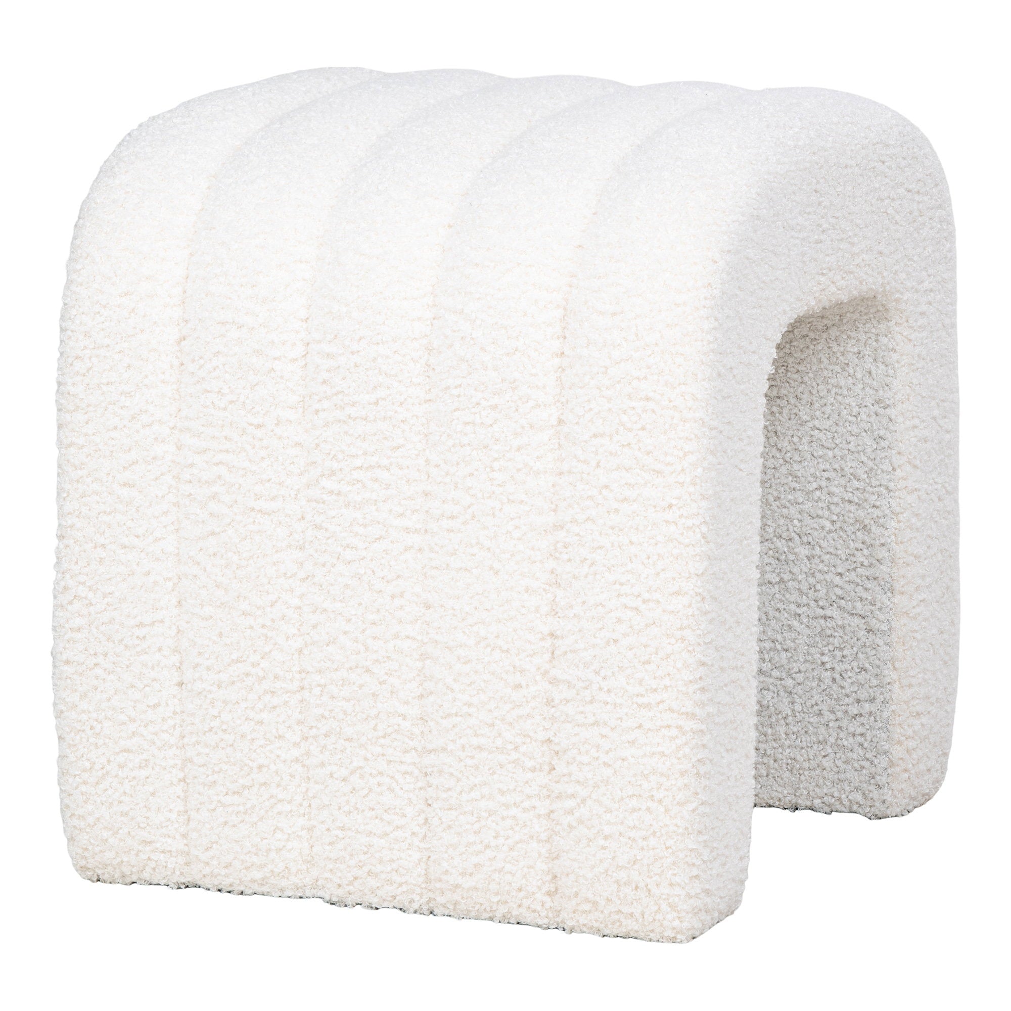Colma Poef - Teddy, wit 42x41x36 cm, HN1234