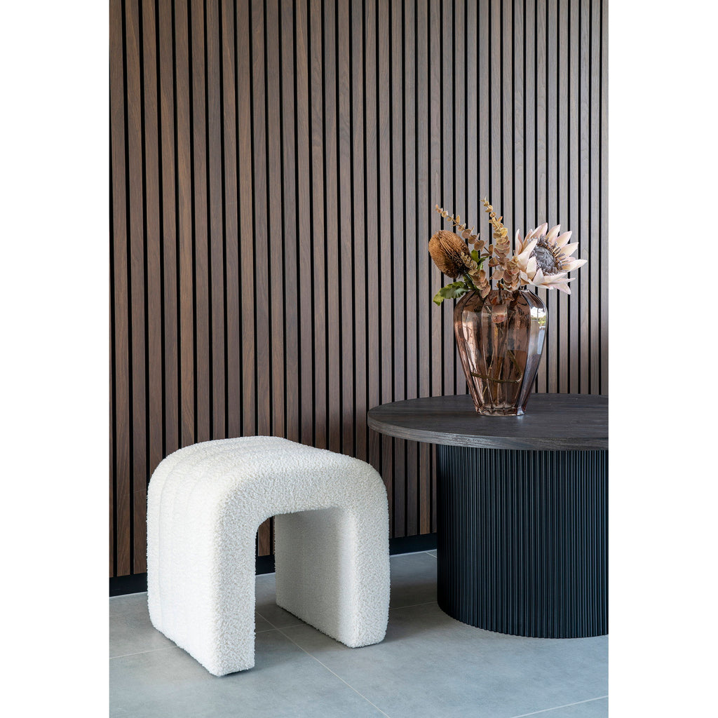Colma Poef - Teddy, wit 42x41x36 cm, HN1234