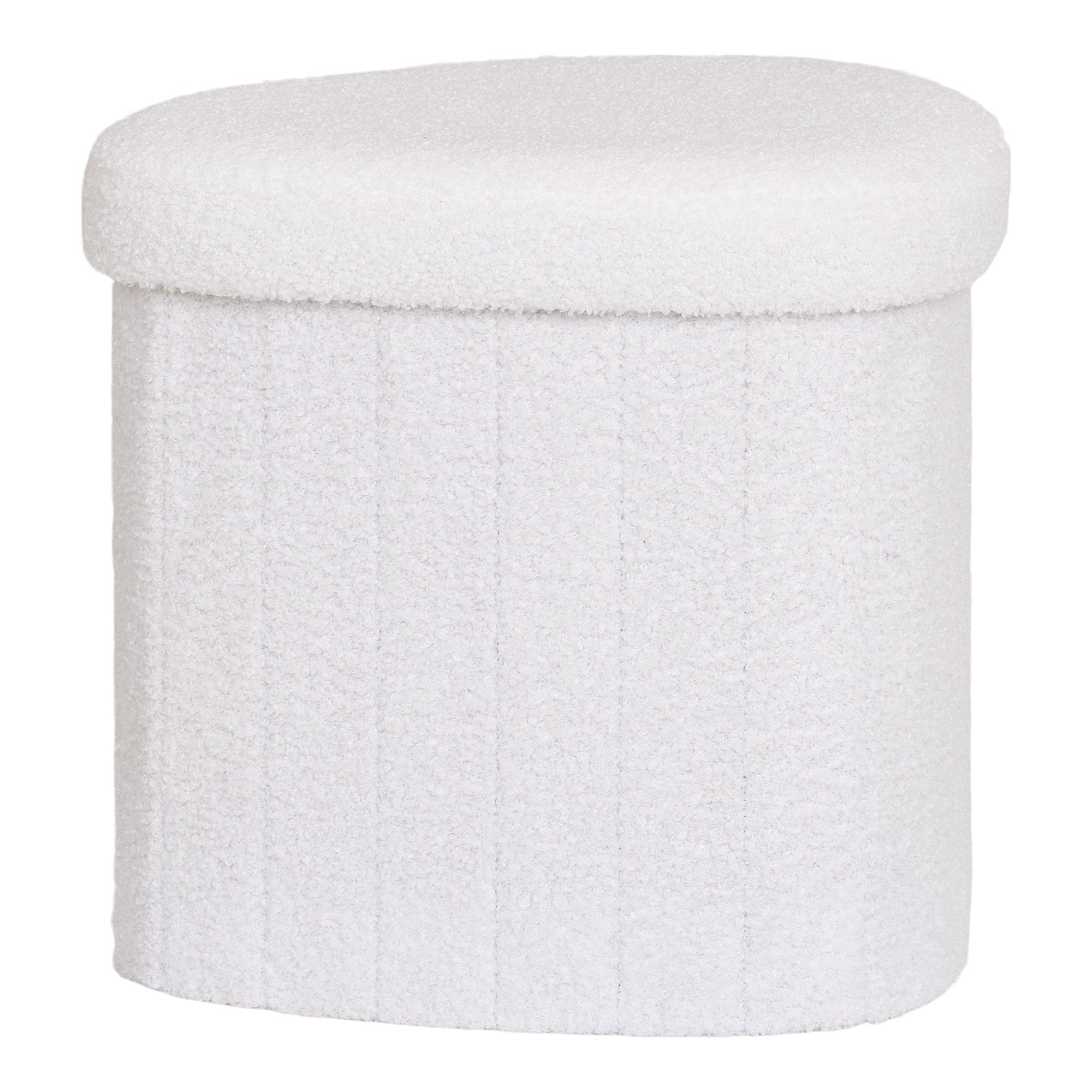 Medford Poef - Teddy, wit 42,5x36,5 cm, HN1310