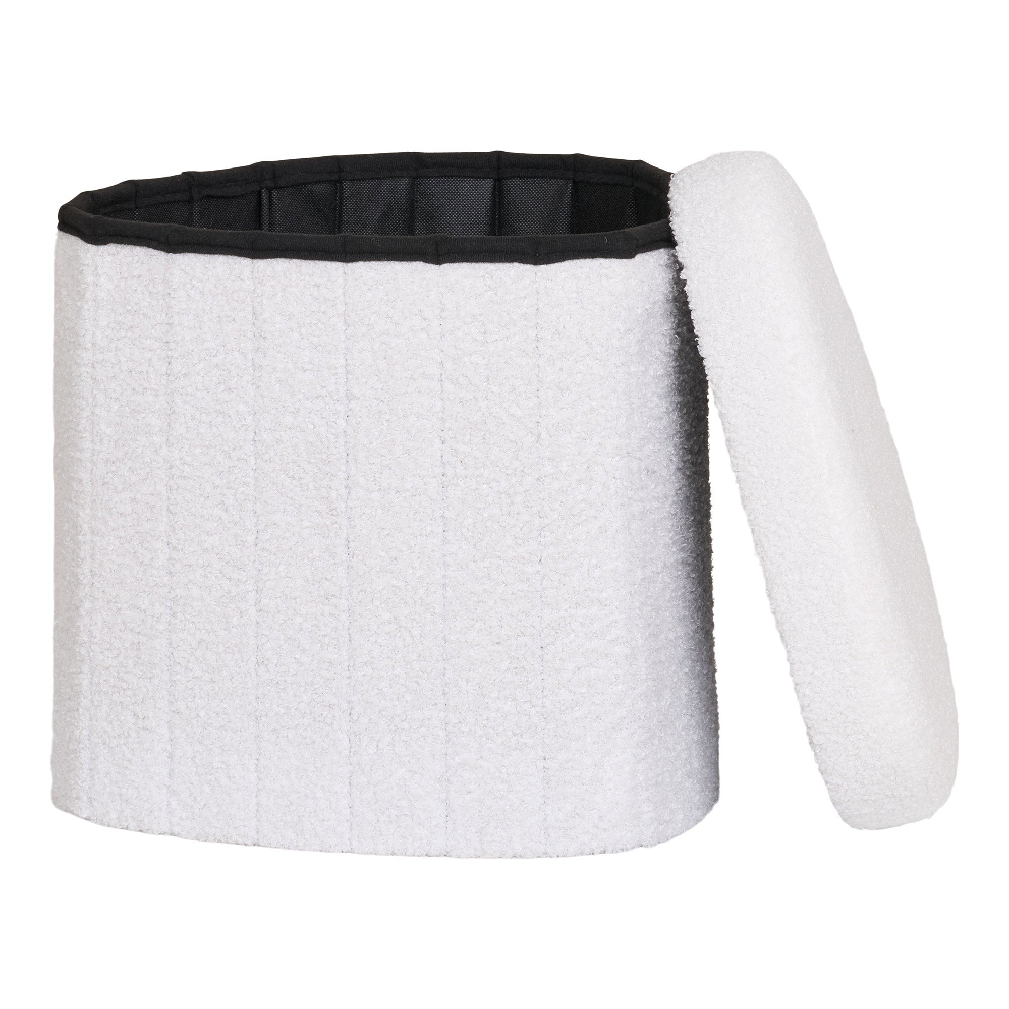 Medford Poef - Teddy, wit 42,5x36,5 cm, HN1310