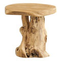 Palena Bijzettafel - Bijzettafel, teak, naturel Ø40x45 cm