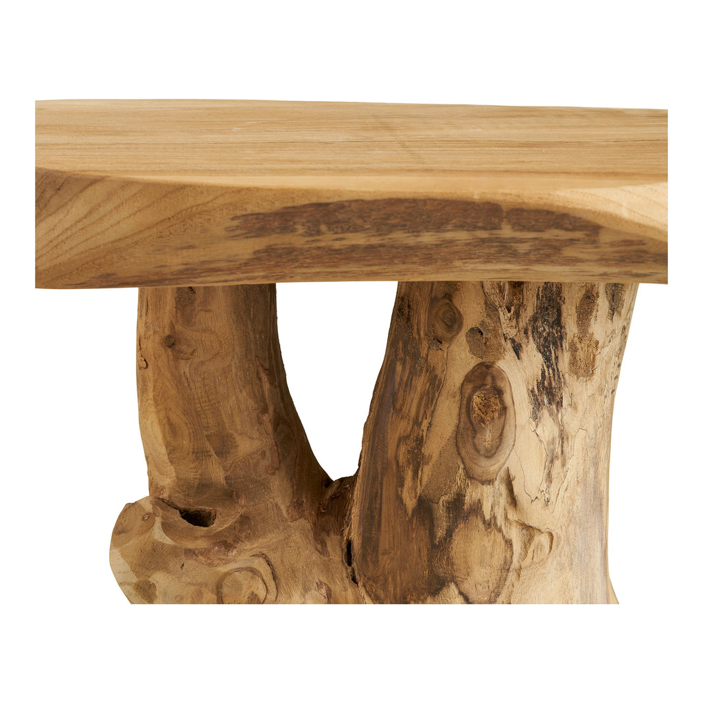 Palena Bijzettafel - Bijzettafel, teak, naturel Ø40x45 cm