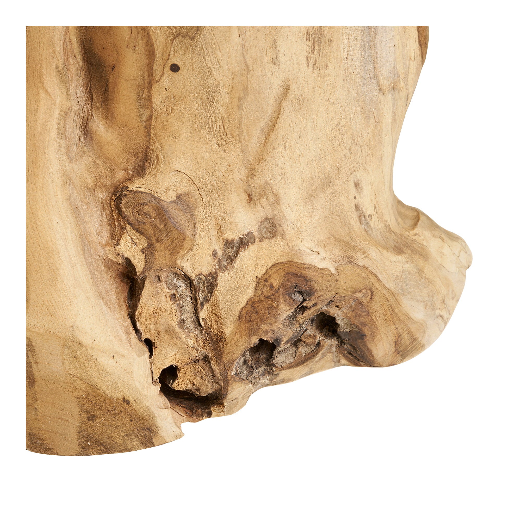 Palena Bijzettafel - Bijzettafel, teak, naturel Ø40x45 cm