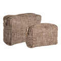 Safi Toilettassen - Toilettassen, bruinmix, set van 2