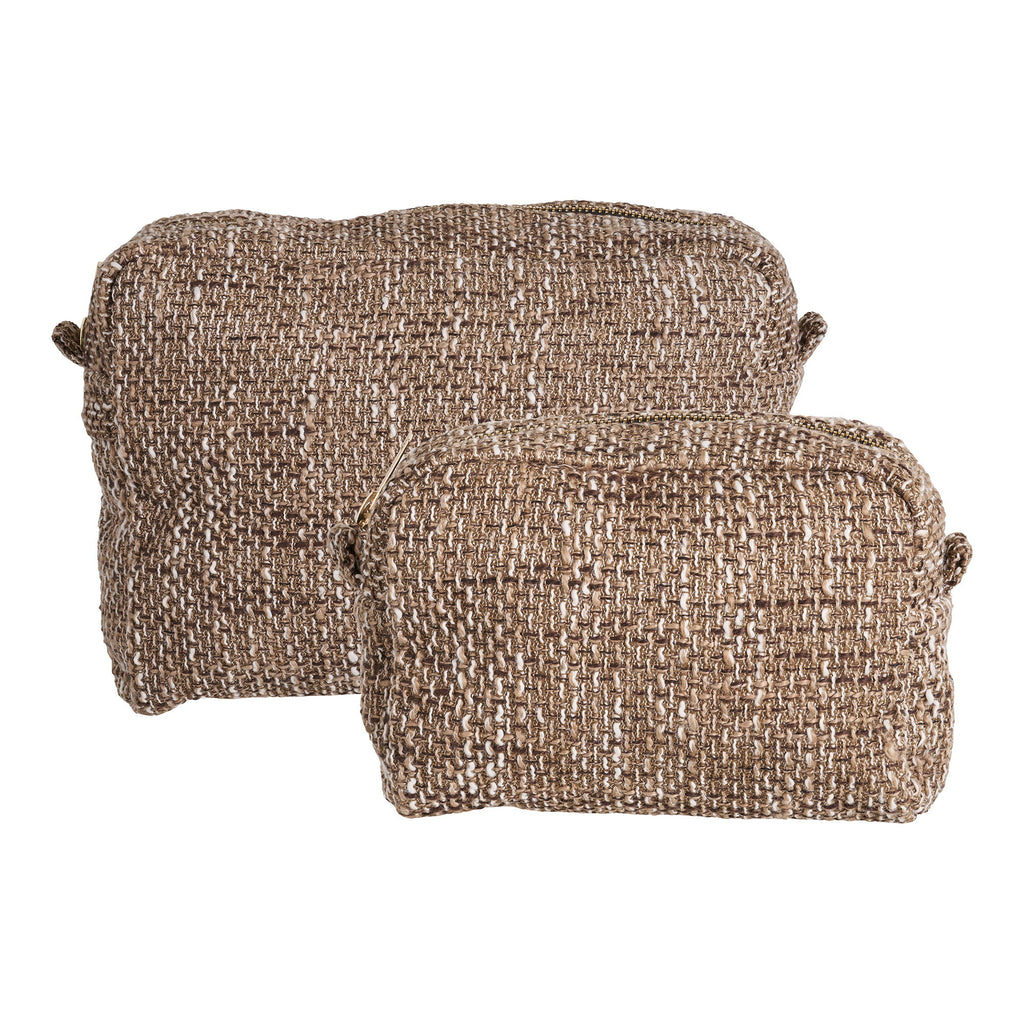 Safi Toilettassen - Toilettassen, bruinmix, set van 2