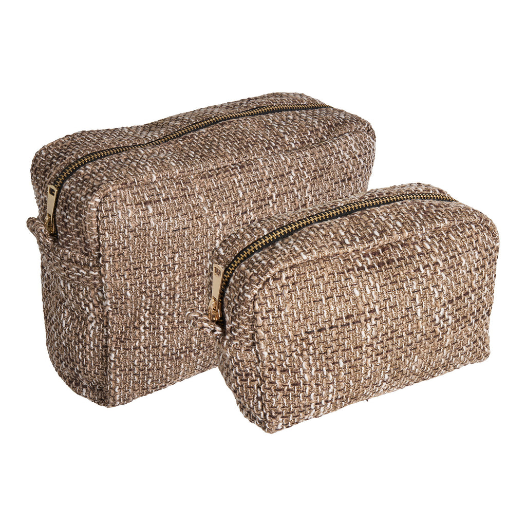 Safi Toilettassen - Toilettassen, bruinmix, set van 2