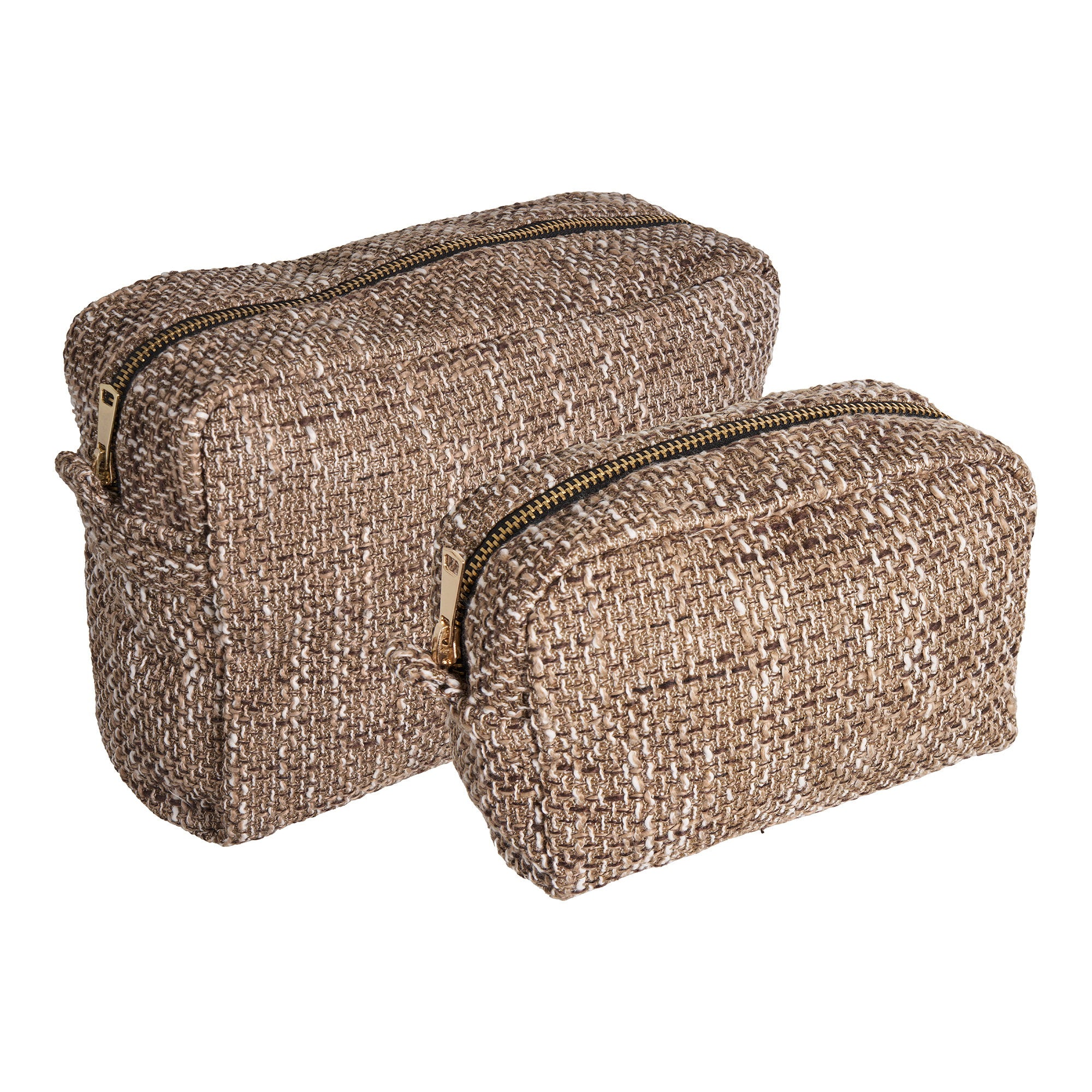 Safi Toilettassen - Toilettassen, bruinmix, set van 2