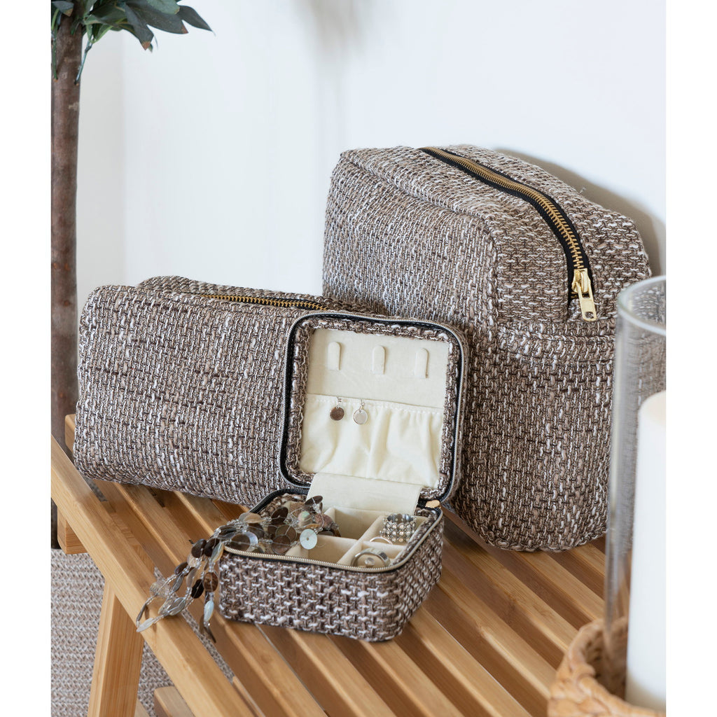 Safi Toilettassen - Toilettassen, bruinmix, set van 2