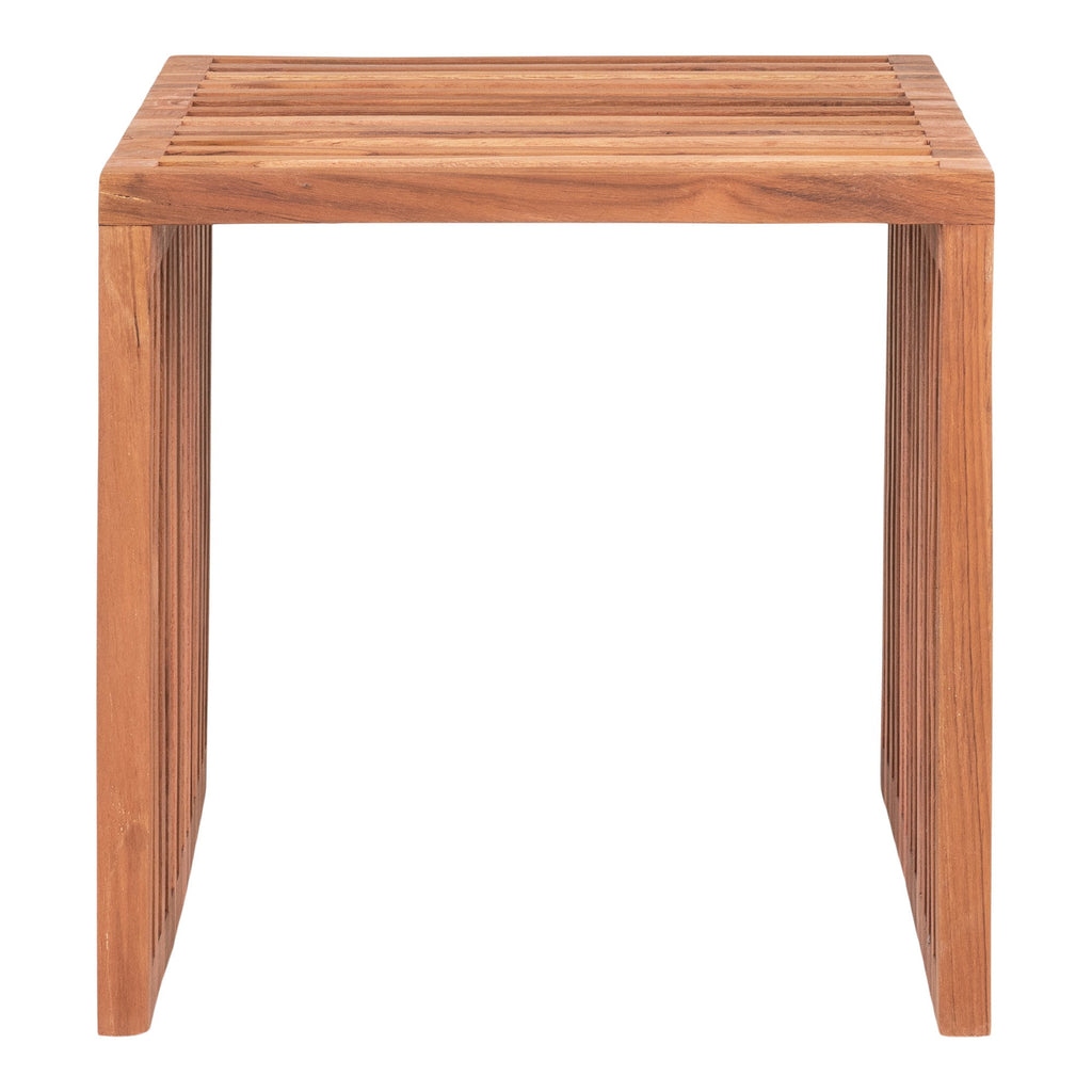 Pego Bijzettafel - Bijzettafel, teak, naturel 40x40x40 cm