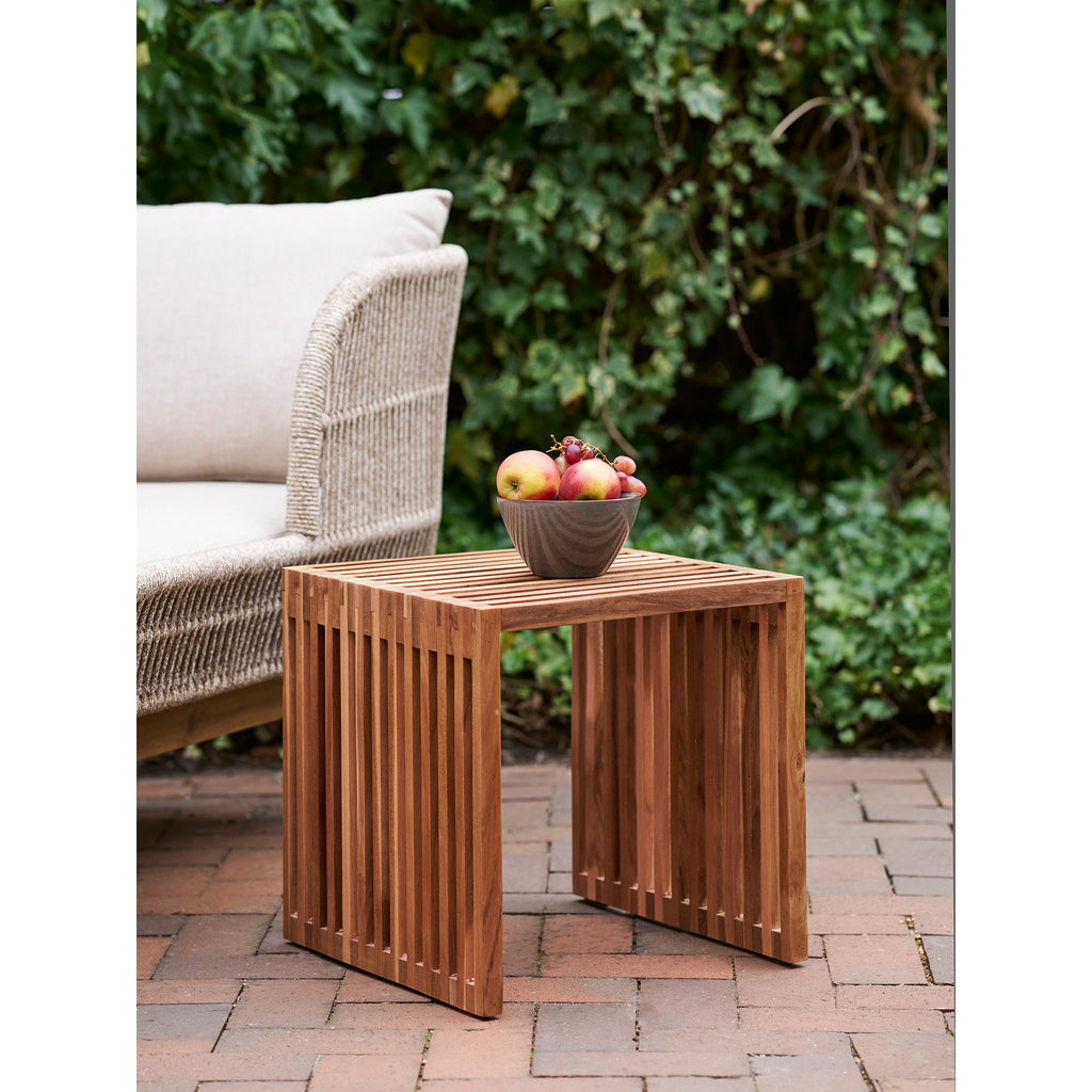 Pego Bijzettafel - Bijzettafel, teak, naturel 40x40x40 cm