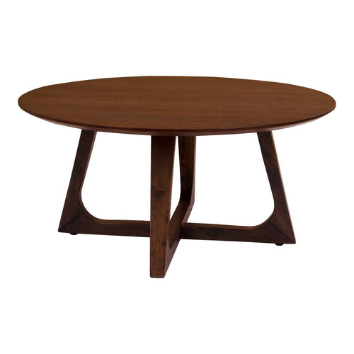Hellerup Salontafel - Walnootfineer Ø75x36 cm - Noël Home