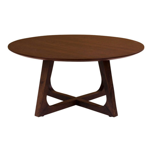 Hellerup Salontafel - Walnootfineer Ø75x36 cm - Noël Home