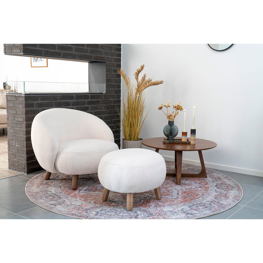 Hellerup Salontafel - Walnootfineer Ø75x36 cm
