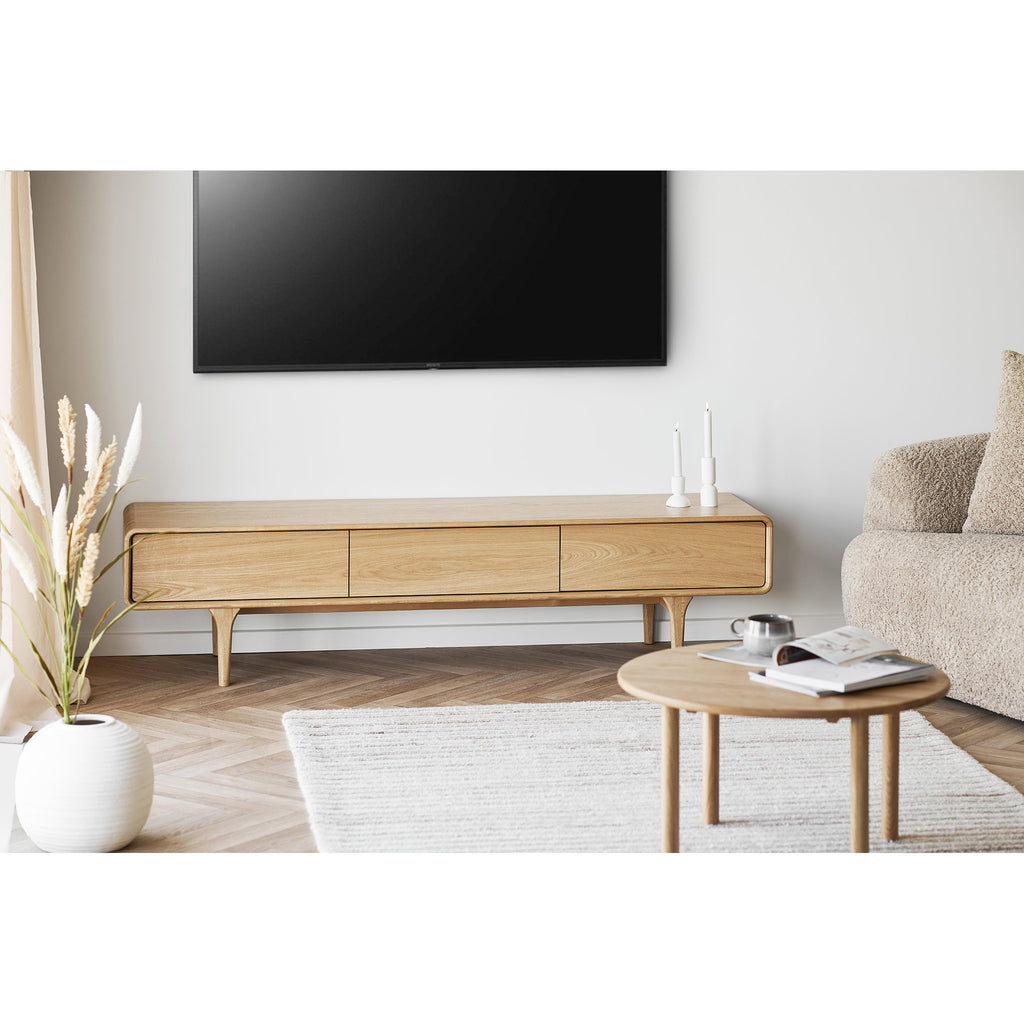 Jena Salontafel - Eikenhout, naturel Ø70x40 cm