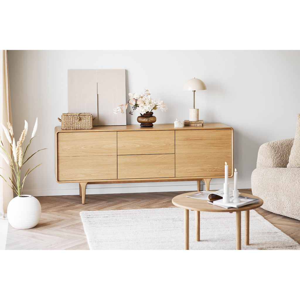 Jena Salontafel - Eikenhout, naturel Ø70x40 cm