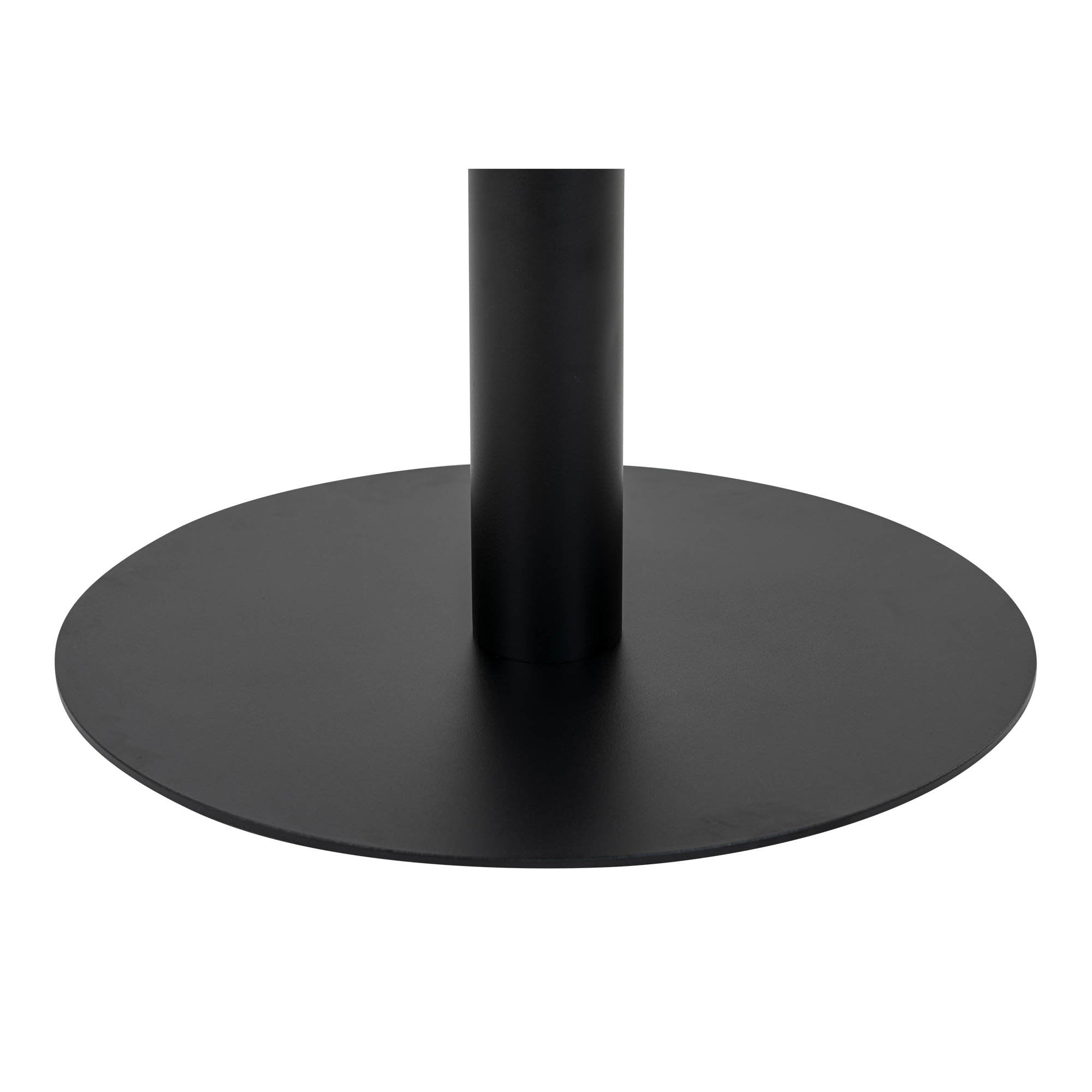 Bolzano Salontafel - Marmerlook blad, wit, zwarte voet Ø70x45 cm