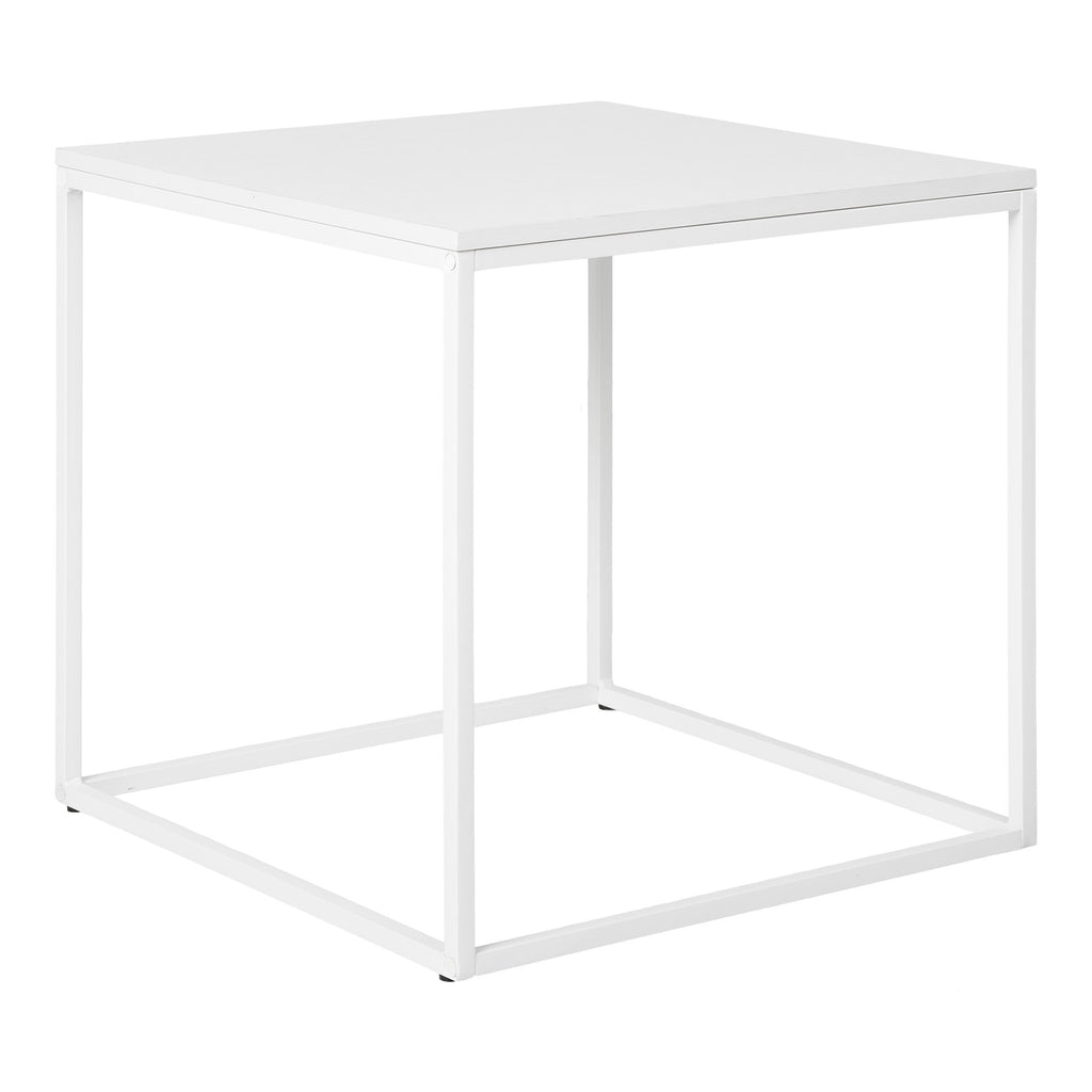 ita Bijzettafel - Bijzettafel, wit, wit frame 45x45x45 cm