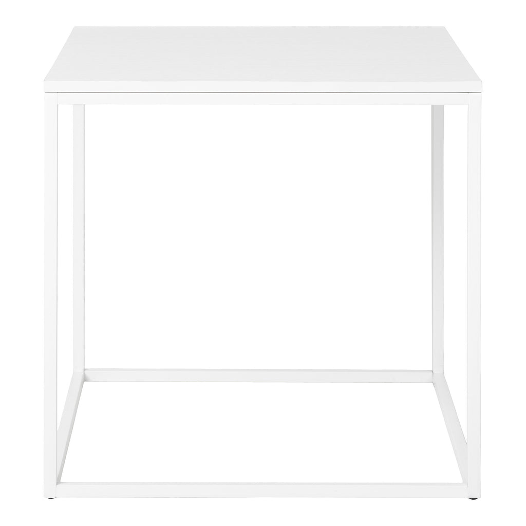 ita Bijzettafel - Bijzettafel, wit, wit frame 45x45x45 cm