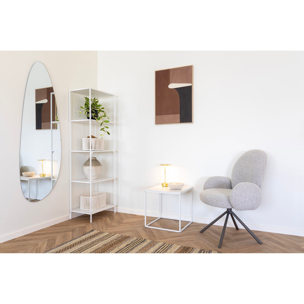 ita Bijzettafel - Bijzettafel, wit, wit frame 45x45x45 cm