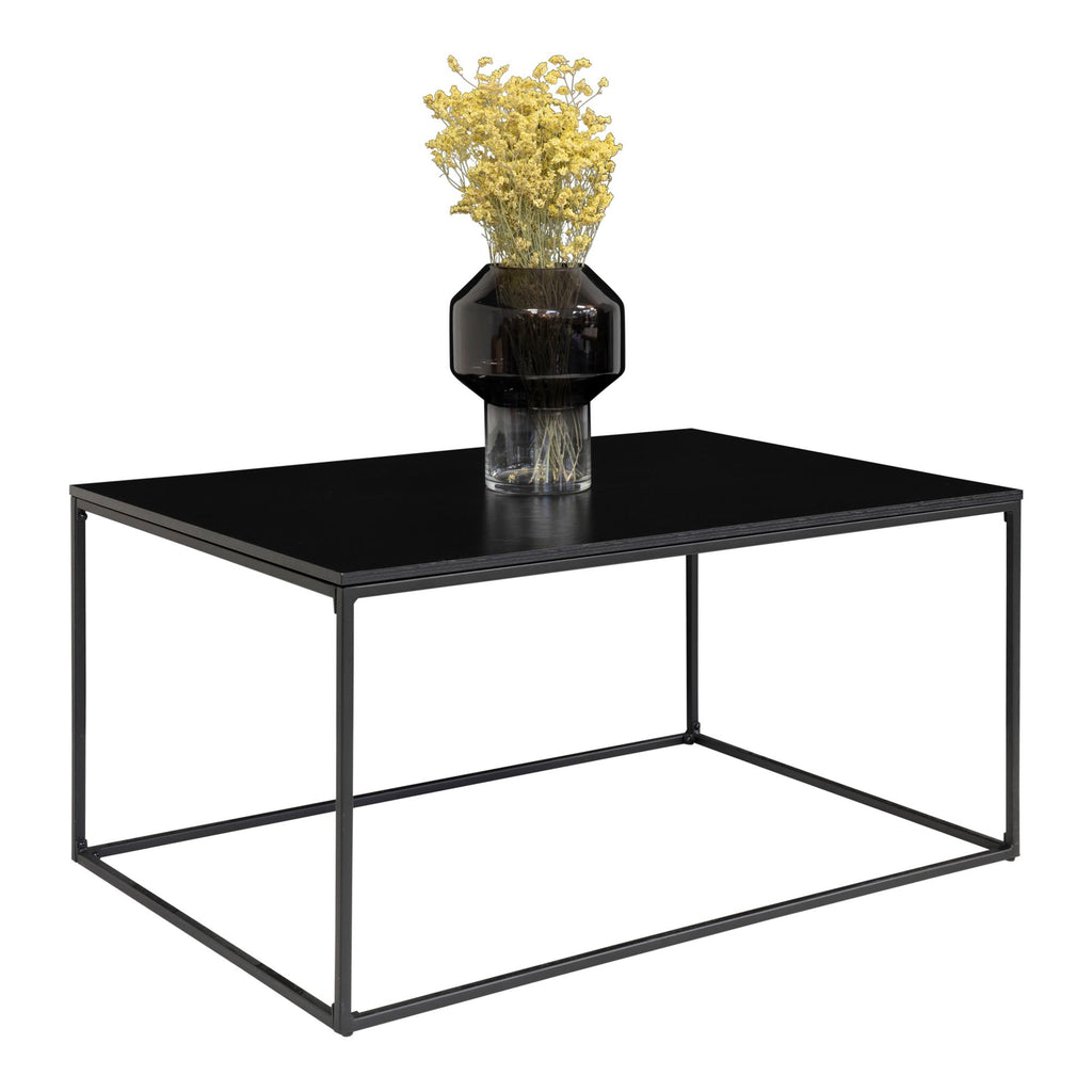 Vita Salontafel - Zwart, zwart frame 60x90x45 cm