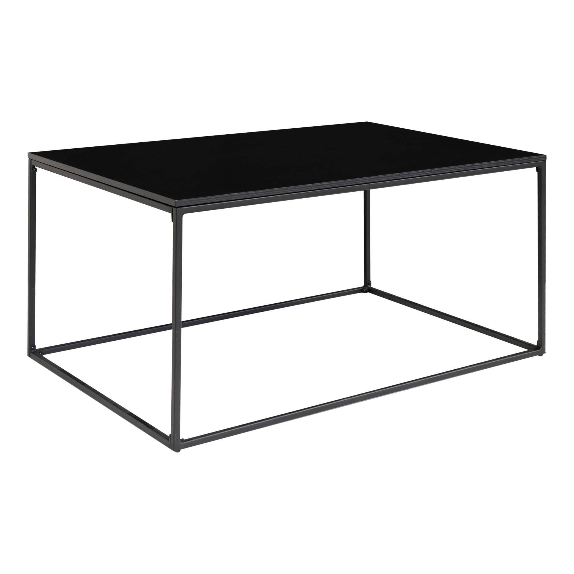 Vita Salontafel - Zwart, zwart frame 60x90x45 cm