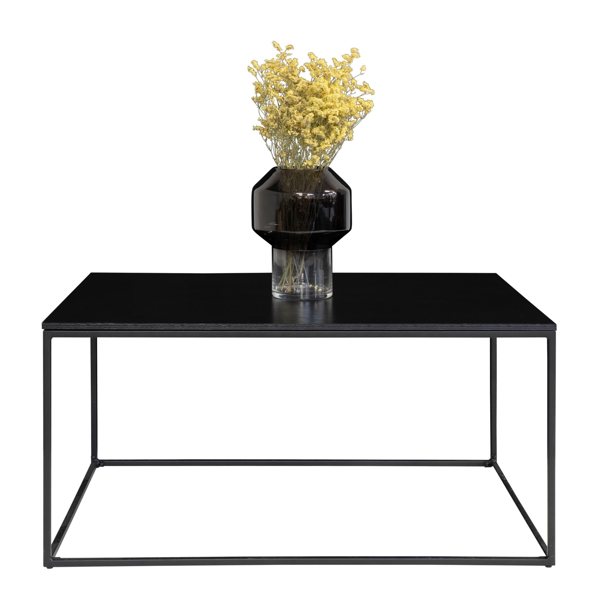 Vita Salontafel - Zwart, zwart frame 60x90x45 cm