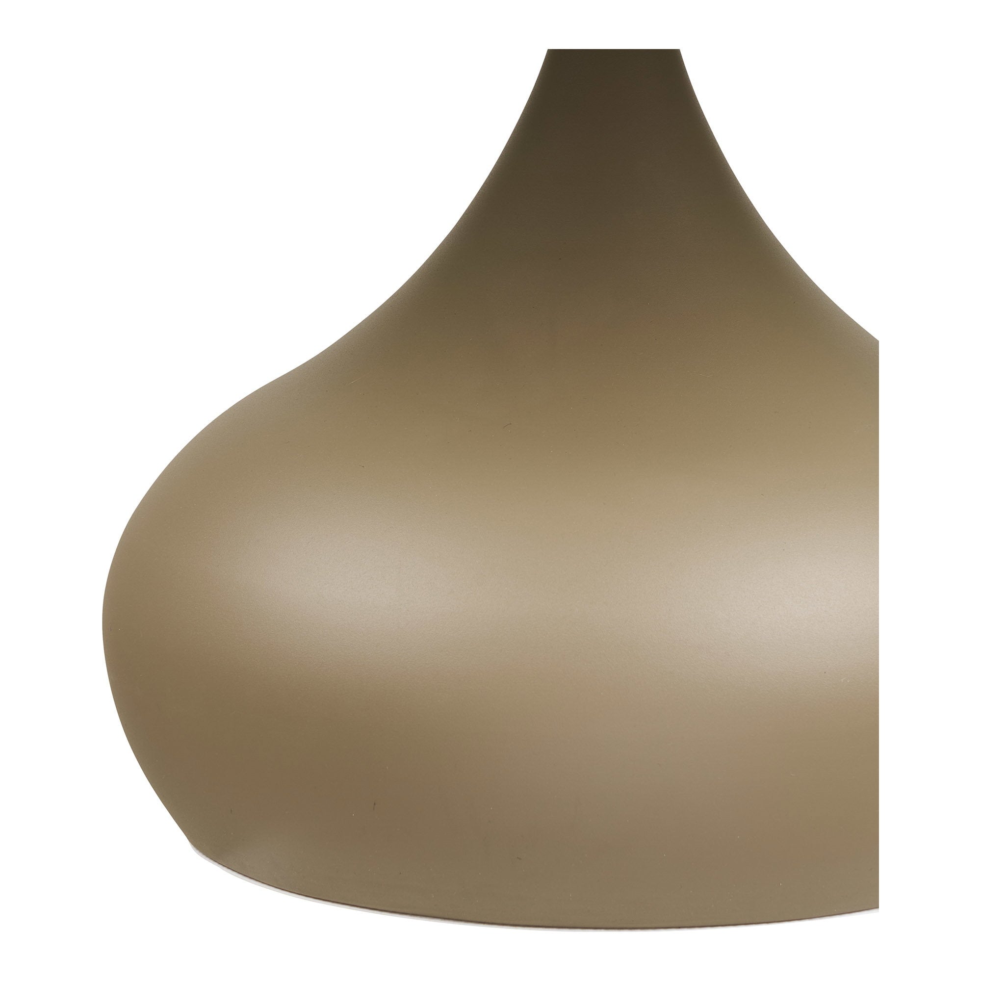 Pienza Salontafel - Salontafel, metaal/gehard glas, kaki, ø70x42 cm
