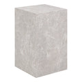 Prague Bijzettafel - Bijzettafel, marmerlook, beige 30x30x50 cm