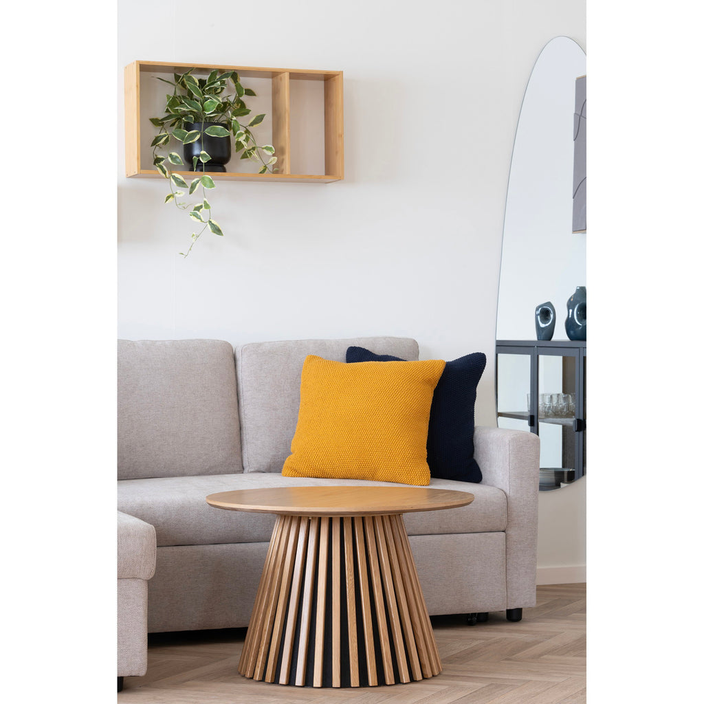 Osaka Salontafel - Eikenfineer, naturel Ø70x45 cm