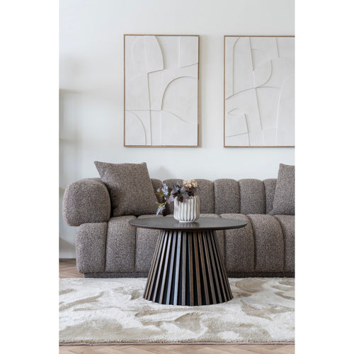 Osaka Salontafel - Eikenfineer, gerookt Ø70x45 cm - Noël Home